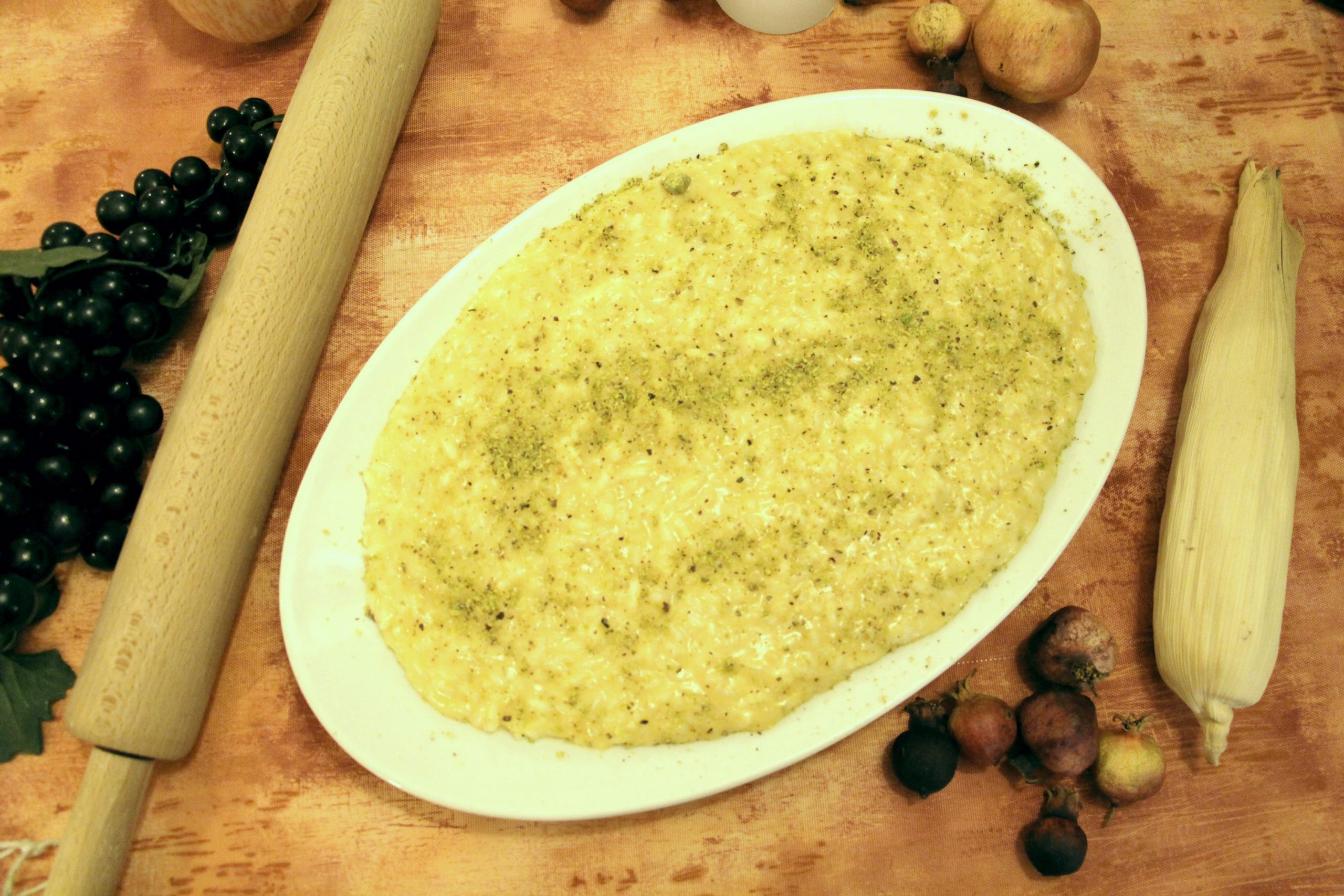 Risotto con crema di zucca e pistacchio - Trattoria Nuovo Rustichello - Gussago